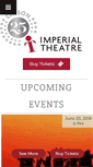 Mobile Screenshot of imperialtheatre.nb.ca